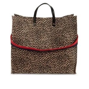Clare V Simple Tote suede in Mini Cat